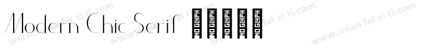 Modern Chic Serif字体转换